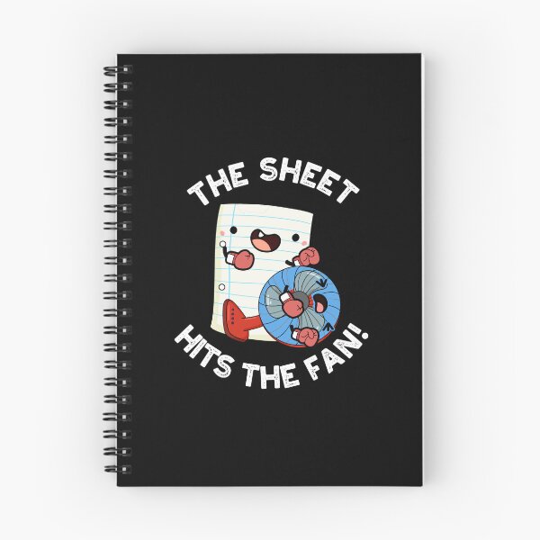 Item preview, The Sheet Hits The Fan Funny Phrase Puns (Dark BG) designed and sold by punnybone.