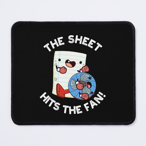 Item preview, The Sheet Hits The Fan Funny Phrase Puns (Dark BG) designed and sold by punnybone.