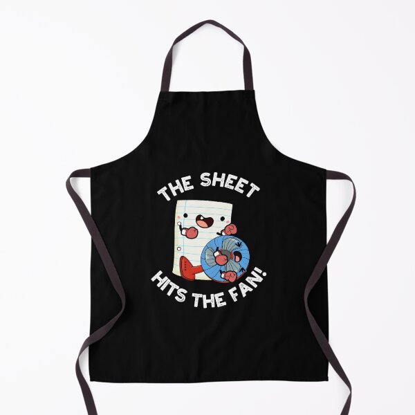 Item preview, The Sheet Hits The Fan Funny Phrase Puns (Dark BG) designed and sold by punnybone.