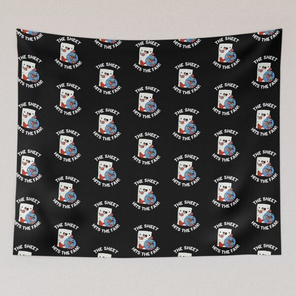 Item preview, The Sheet Hits The Fan Funny Phrase Puns (Dark BG) designed and sold by punnybone.