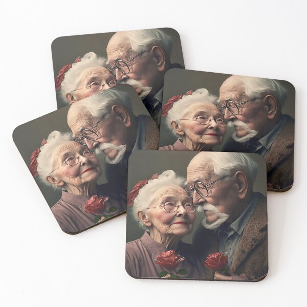 Item preview, Elderly people in love designed and sold by AIEngine.