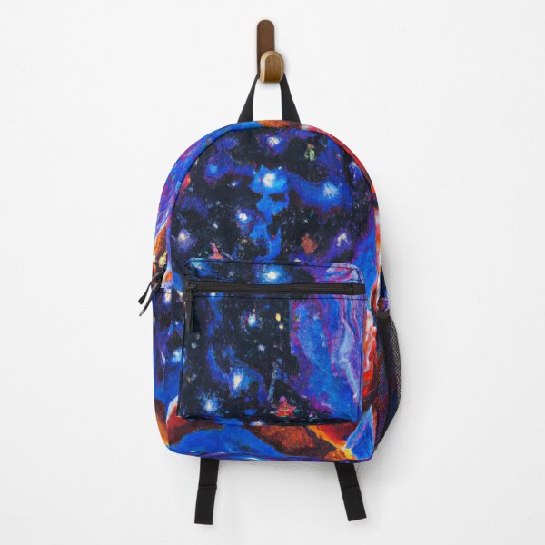 Item preview, Una expresiva pintura al óleo de un jugador de baloncesto sumergiéndose, representada como la explosión de una nebulosa. designed and sold by We-Rise.