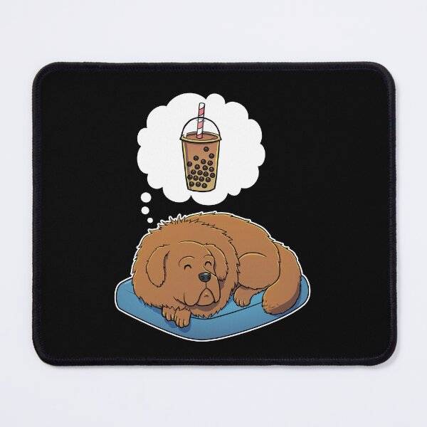 Item preview, Tibetan Mastiff dreaming about Bubble Tea designed and sold by DoggieDelights.