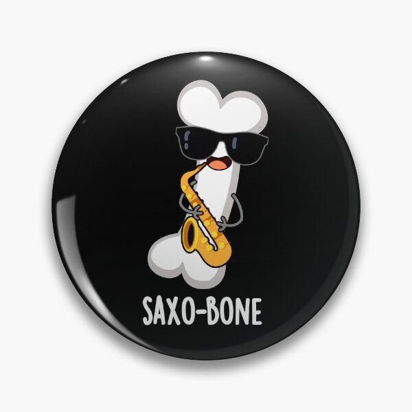 Artikelvorschau, Saxo-Bone Lustige Knochenmusik-Wortspiele (Dark BG) entworfen und verkauft von punnybone.