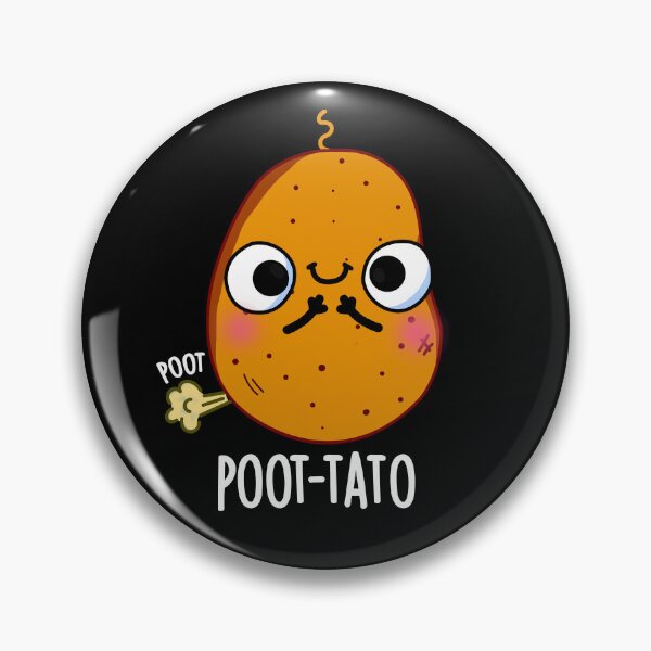 Item preview, Poot-tato Funny Farting Potato Puns (Dark BG) designed and sold by punnybone.