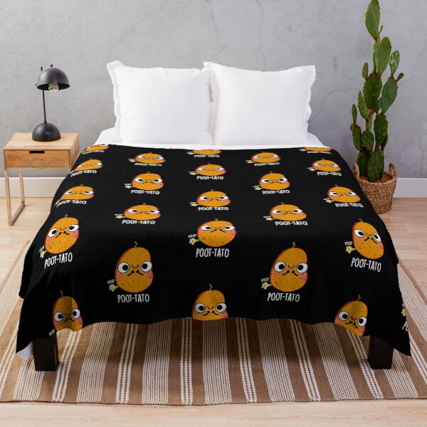 Item preview, Poot-tato Funny Farting Potato Puns (Dark BG) designed and sold by punnybone.