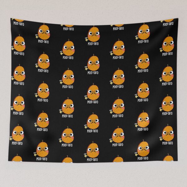 Item preview, Poot-tato Funny Farting Potato Puns (Dark BG) designed and sold by punnybone.