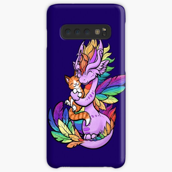 Regenbogendrache mit Kitty Freund Samsung Galaxy Leichte Hülle