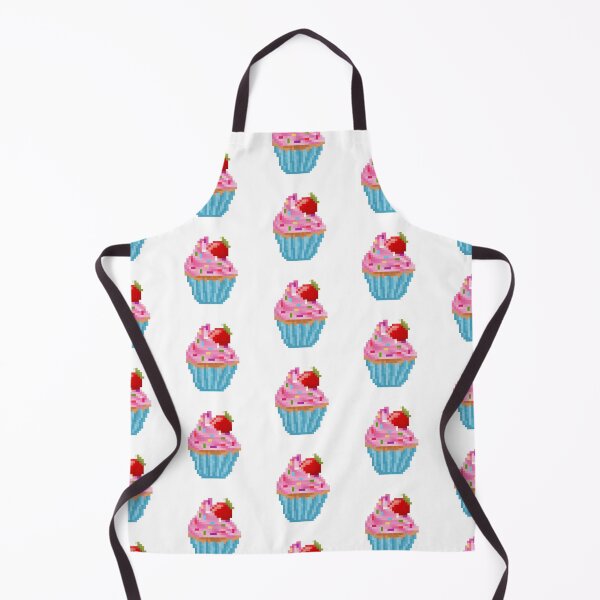 Item preview, Retro Pixel Strawberry Sprinkles Cupcake designed and sold by 8BitTrip.