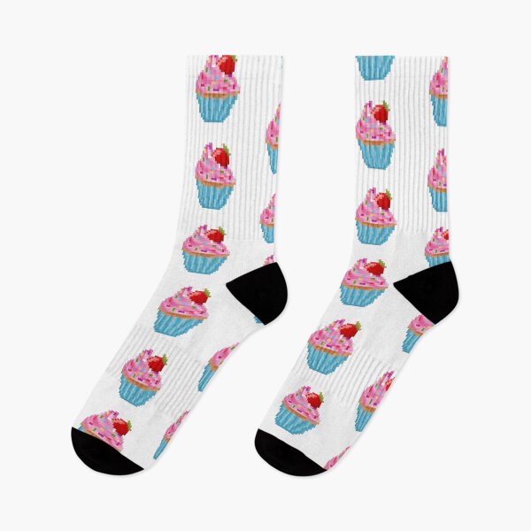 Artikelvorschau, Retro Pixel Strawberry Sprinkles Cupcake entworfen und verkauft von 8BitTrip.