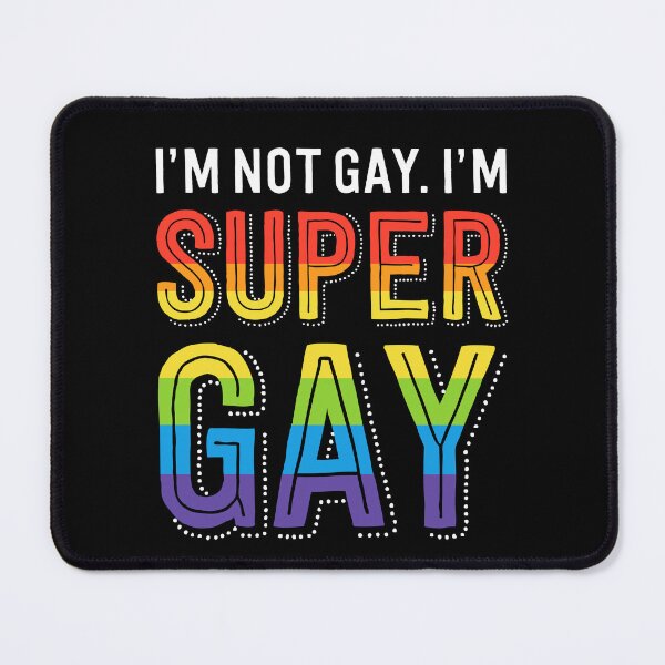 Item preview, I'm Not Gay I'm Super Gay LGBTQIA Pride Flag designed and sold by QueenOfPrint.