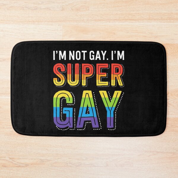 Item preview, I'm Not Gay I'm Super Gay LGBTQIA Pride Flag designed and sold by QueenOfPrint.