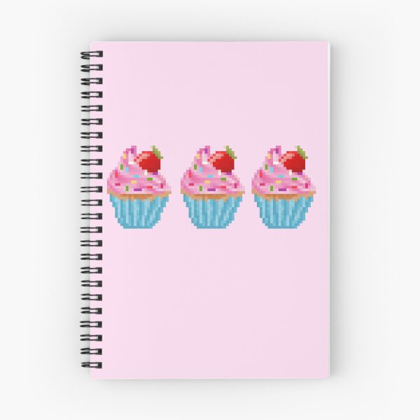 Item preview, Retro Pixel Strawberry Sprinkles  Cupcake designed and sold by 8BitTrip.