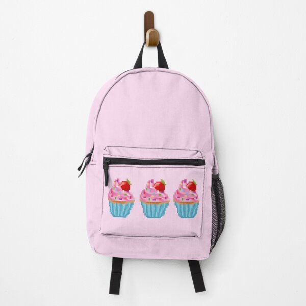 Artikelvorschau, Retro Pixel Strawberry Sprinkles  Cupcake entworfen und verkauft von 8BitTrip.