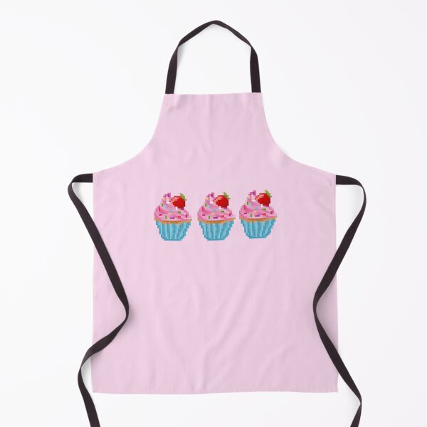 Item preview, Retro Pixel Strawberry Sprinkles Cupcake designed and sold by 8BitTrip.