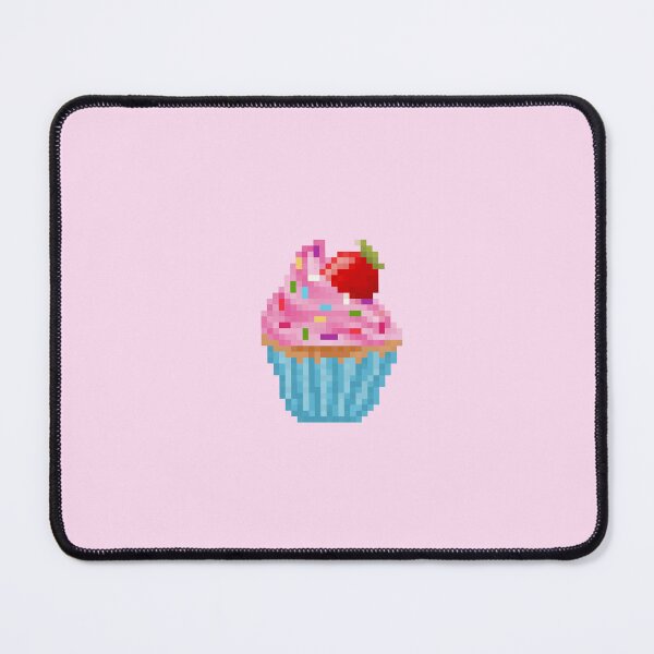Item preview, Retro Pixel Strawberry Sprinkles  Cupcake designed and sold by 8BitTrip.