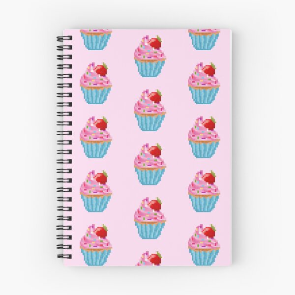 Item preview, Retro Pixel Strawberry Sprinkles  Cupcake designed and sold by 8BitTrip.