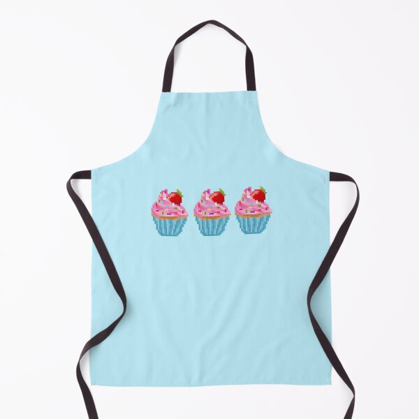 Item preview, Retro Pixel Strawberry Sprinkles  Cupcake designed and sold by 8BitTrip.