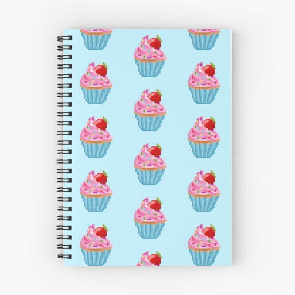Aperçu de l'œuvre Retro Pixel Strawberry Sprinkles  Cupcake créée et vendue par 8BitTrip.