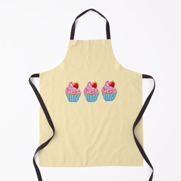 Item preview, Retro Pixel Strawberry Sprinkles Cupcake designed and sold by 8BitTrip.