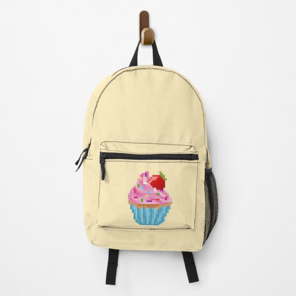 Item preview, Retro Pixel Strawberry Sprinkles  Cupcake designed and sold by 8BitTrip.
