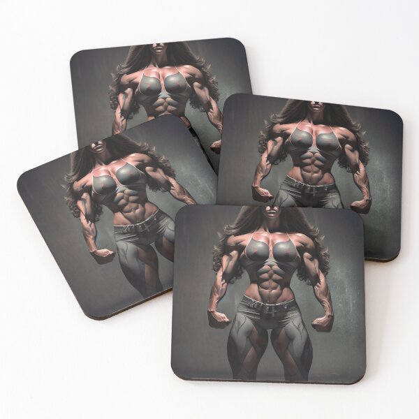 Item preview, Strong muscle woman designed and sold by AIEngine.