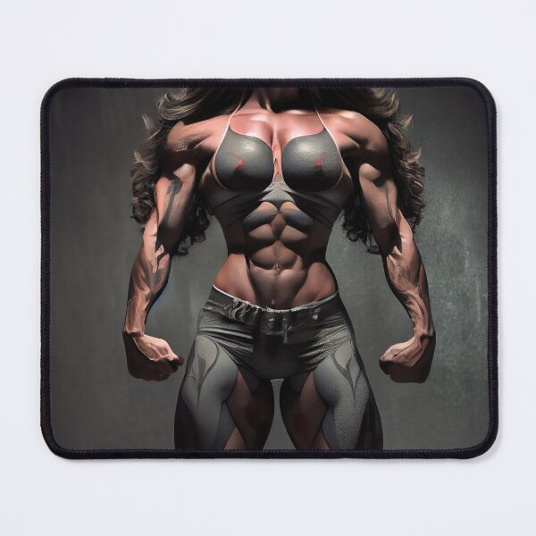 Aperçu de l'œuvre Femme musclée forte créée et vendue par AIEngine.