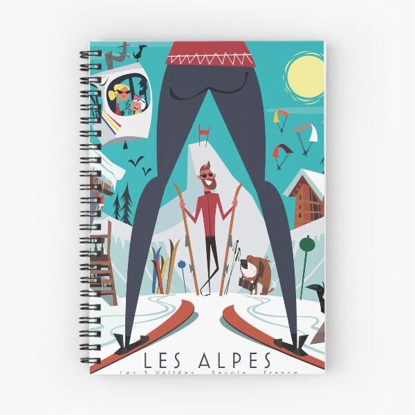 Item preview, Les Alpes ski poster designed and sold by Gary Godel.