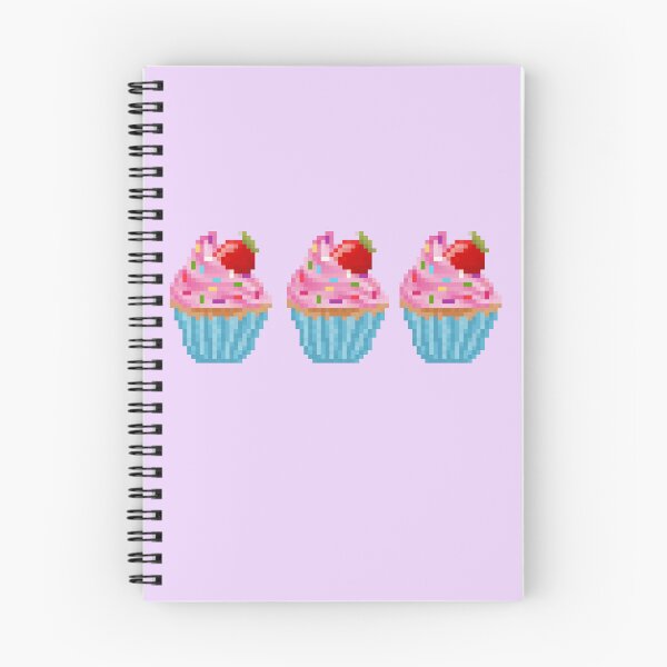Item preview, Retro Pixel Strawberry Sprinkles  Cupcake designed and sold by 8BitTrip.