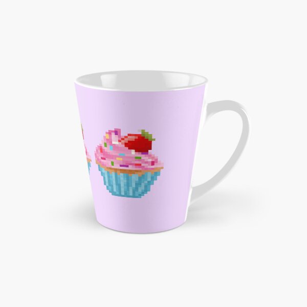 Artikelvorschau, Retro Pixel Strawberry Sprinkles  Cupcake entworfen und verkauft von 8BitTrip.