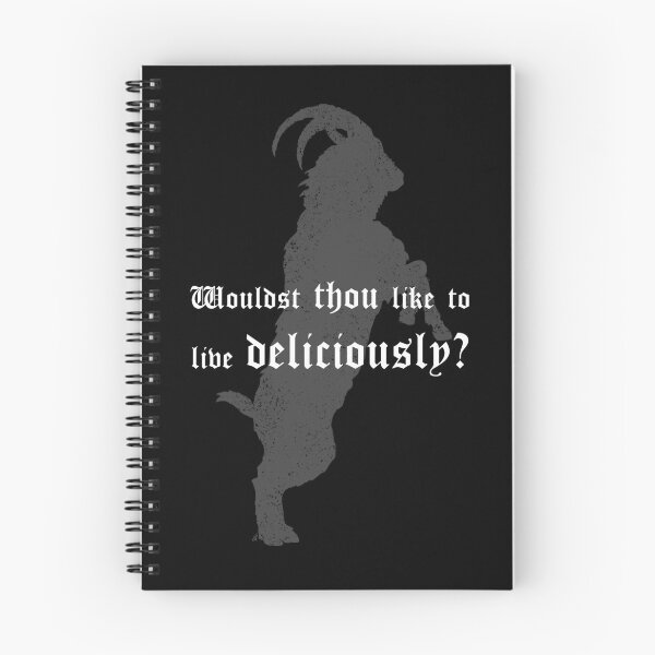 Item preview, Live Deliciously, Witch, Black Phillip, goat, devil, occult art, satanic tshirt, dark art, goat skull, Gothic Asthetic, Witchy Vibes,Wouldst thou like to live deliciously? designed and sold by SSINAMOON.