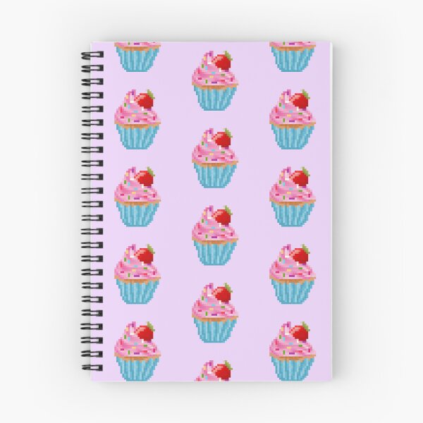 Item preview, Retro Pixel Strawberry Sprinkles  Cupcake designed and sold by 8BitTrip.