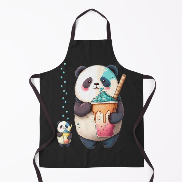 Item preview, Funny Cute Anime Panda Bear Drinking Mom And Son designed and sold by fatydesignspace.