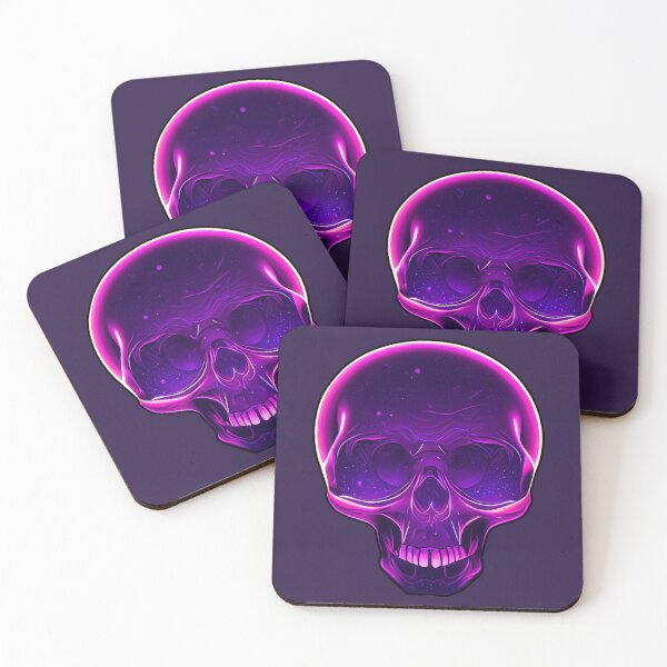 Item preview, Purple Neon Skull designed and sold by ArtAT.
