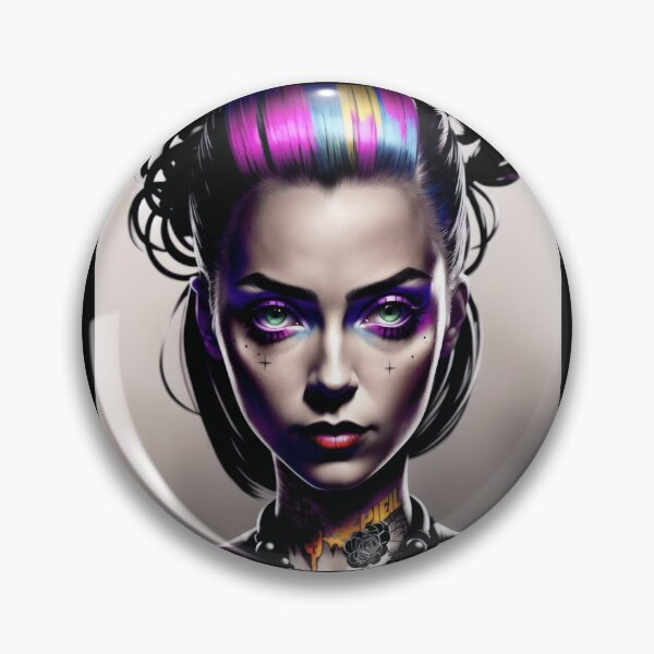 Item preview, Inkpunk girl artwork 32 designed and sold by PunkerLazar.