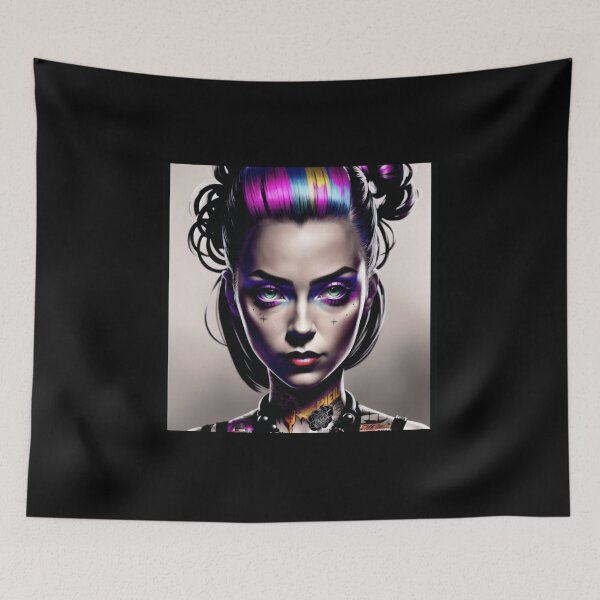 Item preview, Inkpunk girl artwork 32 designed and sold by PunkerLazar.