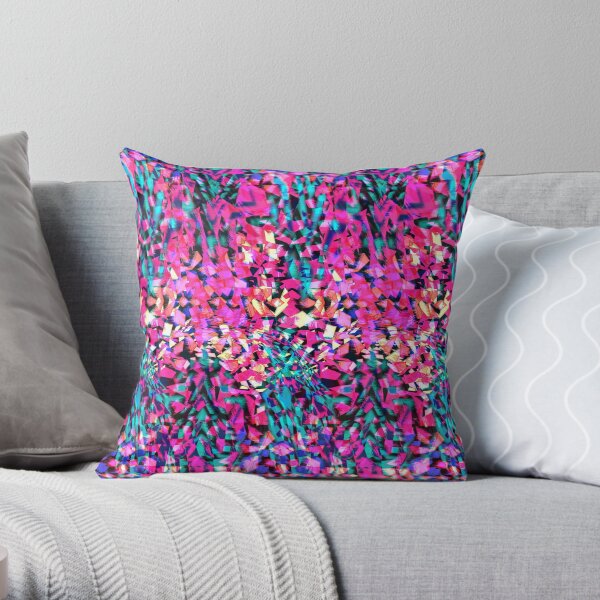 Splintered Geo Throw Pillow