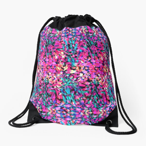 Splintered Geo Drawstring Bag