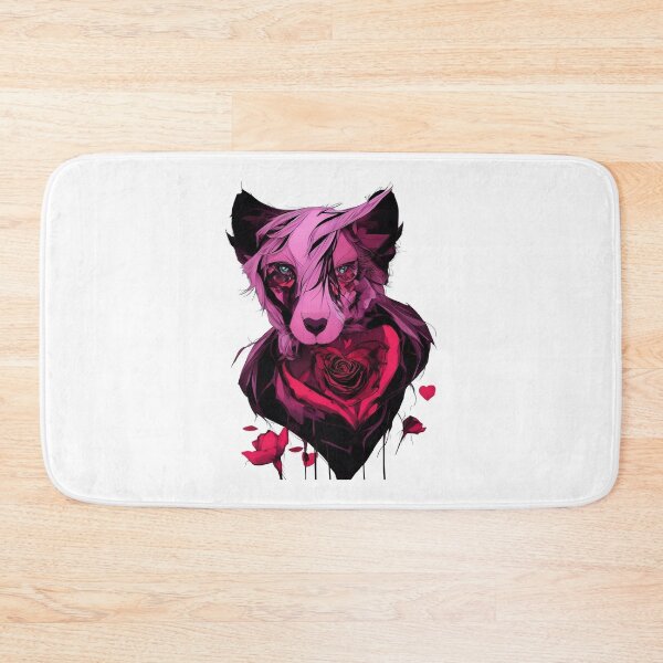 Item preview, Romantic Animals - Wolf Lover - Roses & Hearts designed and sold by VMPrinting.