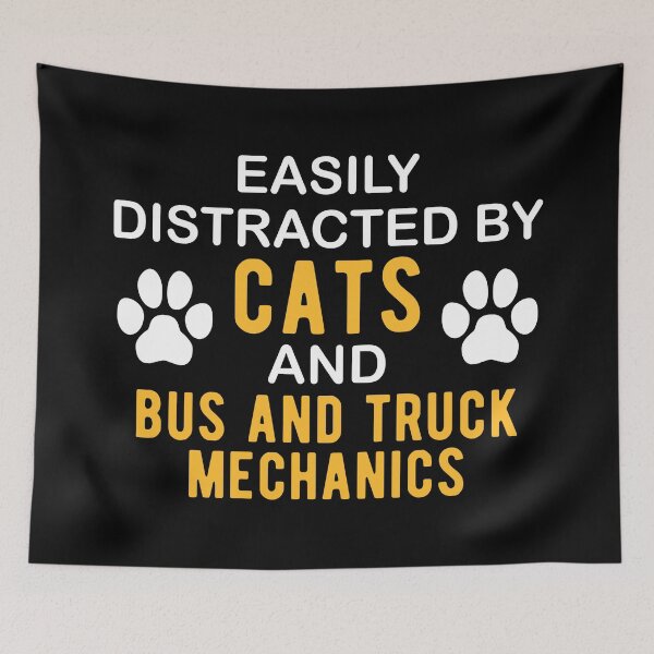 Item preview, Bus and Truck Mechanic Cats  designed and sold by NestaReign.