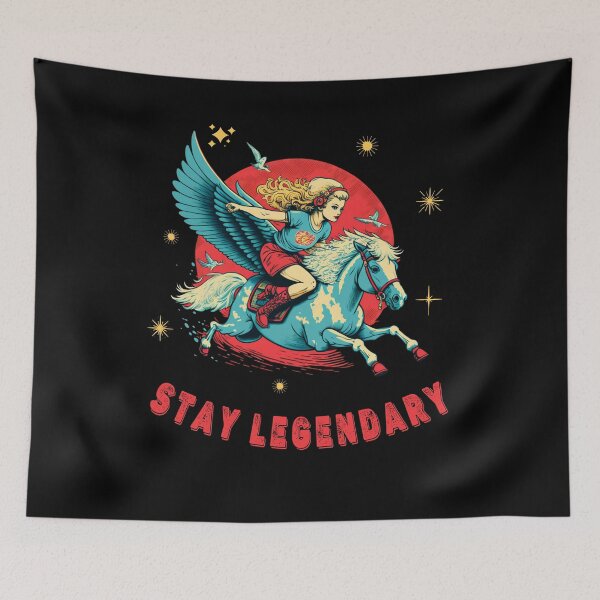 Item preview, Stay Legendary Pegasus Girl Horse designed and sold by RetroZ0.