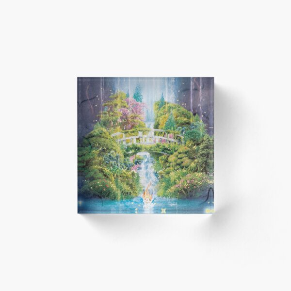 Japanese Garden Acrylic Block