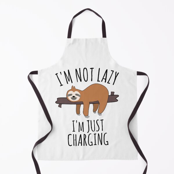 Item preview, I'm Not Lazy, I'm Just Charging - Lazy Sloth Sleeping designed and sold by EnzoVectorism.
