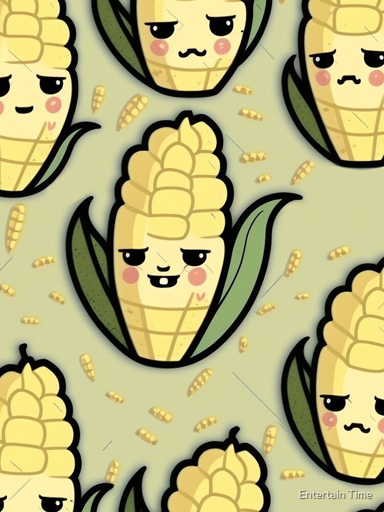 Disover Corn on the Cob cute anime pattern Leggings