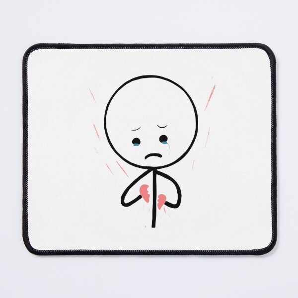 Item preview, heartbroken stickman designed and sold by bahiko.