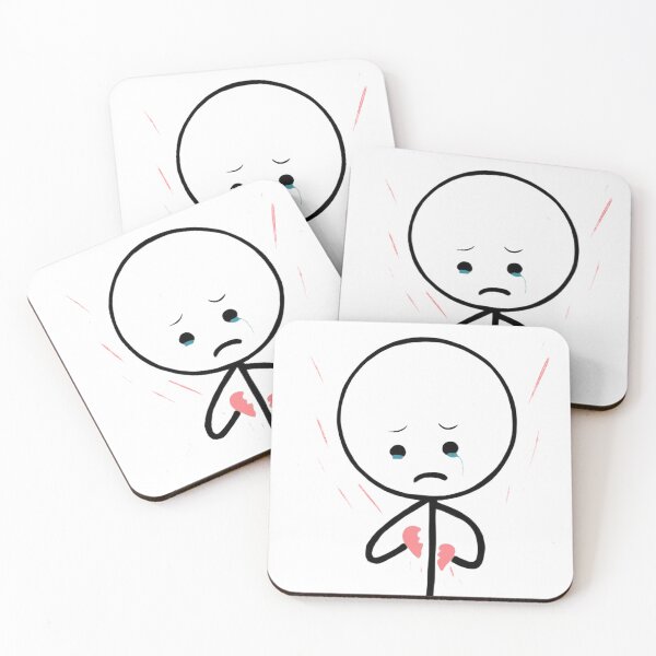 Item preview, heartbroken stickman designed and sold by bahiko.