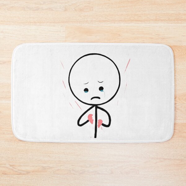 Item preview, heartbroken stickman designed and sold by bahiko.