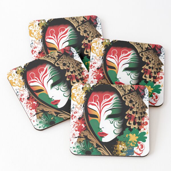 Item preview, Mardi Gras Geisha in a Vibrant World designed and sold by CaseHavenDesign.