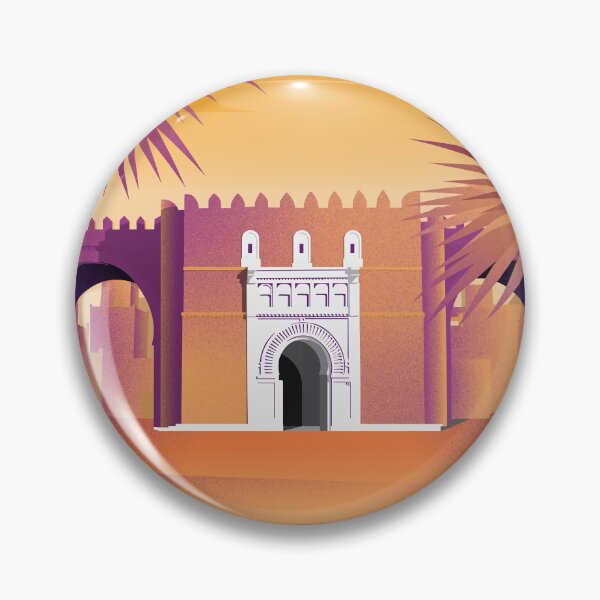 Item preview, Beb diwen, Sfax - Tunisia Heritage Architecture - Travel Illustration Poster designed and sold by FouchaStudio.