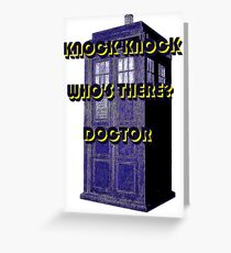 Knock Knock Doctor Greeting Card